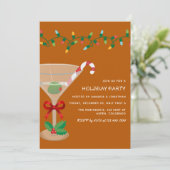 Woodland Ember Christmas Holiday Cocktail Party Kaart (Staand voorkant)