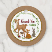 Woodland Enchanted Forest Bedankjes Labels (Voorkant)