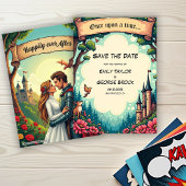 Woodland Enchanted Forest Castle Fairytale Wedding Save The Date