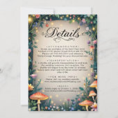 Woodland Enchanted Forest Castle Sprookjeshuwelijk Kaart (Achterkant)