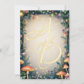 Woodland Enchanted Forest Castle Sprookjeshuwelijk Save The Date (Achterkant)