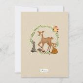 Woodland Enchanted Forest Dank je opmerkingen Bedankkaart (Achterkant)