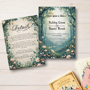 Woodland Enchanted Forest Sprookjeshuwelijk Kaart