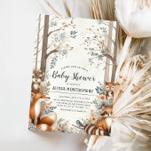 Woodland Enchantment-baby shower Kaart