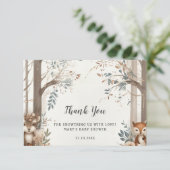 Woodland Enchantment Bedankkaart (Staand voorkant)