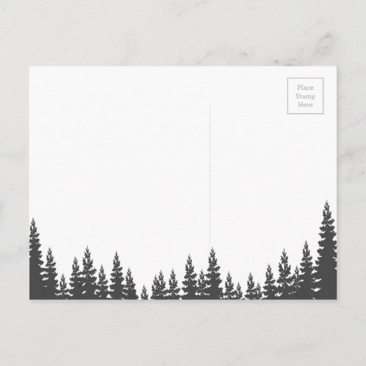 Woodland Escape Baby shower uitnodigen Uitnodiging Briefkaart (Achterkant)