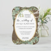 Woodland Eucalyptus Leaf Rustieke Lichten Waterver Kaart (Staand voorkant)