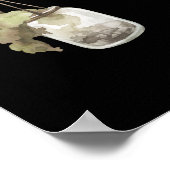 Woodland Evening Branch Mason Jars Seating Chart Poster (Hoek)