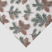 Woodland Evergreen and Pinecone Tissuepapier (Detail)