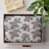 Woodland Evergreen and Pinecone Tissuepapier (Geschenk)