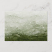 Woodland Evergreen Mountains Bruiloft RSVP Informatiekaartje (Achterkant)