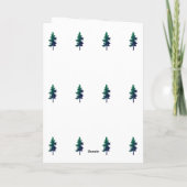 Woodland Evergreen Trees Boho Baby shower Boy Girl (Achterkant)