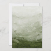 Woodland Evergreen Trees bruiloft uitnodiging (Achterkant)