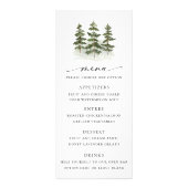 Woodland Evergreen Wedding Menu (Voorkant)