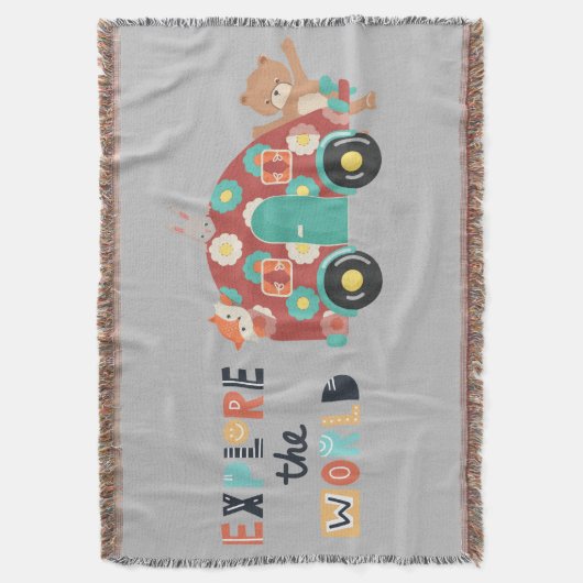 Woodland Explorers Kinder Deken (Voorkant Verticaal)