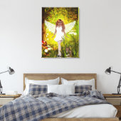 Woodland Faerie Secret Garden Wrapped Canvas (Insitu (Slaapkamer))