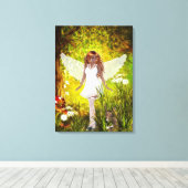 Woodland Faerie Secret Garden Wrapped Canvas (Insitu (Houten vloer))