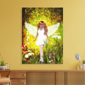 Woodland Faerie Secret Garden Wrapped Canvas (Insitu (Woonkamer))
