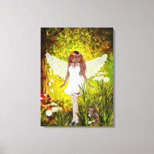 Woodland Faerie Secret Garden Wrapped Canvas Afdruk