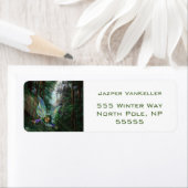 Woodland Fairies en Waterfall Castle Etiket (Insitu)