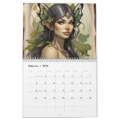 Woodland Fairy Art Nouveau Fantasy Fae Kalender (Feb 2026)