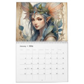 Woodland Fairy Art Nouveau Fantasy Fae Kalender (Jan 2026)
