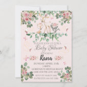 Woodland Fairy Baby shower Invitation Kaart (Voorkant)