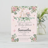 Woodland Fairy Baby shower Kaart (Staand voorkant)