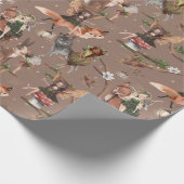 Woodland Fairy Birthday Baby shower Cadeaupapier (Hoek)