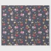 Woodland Fairy Birthday Baby shower Cadeaupapier (Vlak)