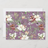 Woodland Fairy Birthday Invitation Waterverf Kaart (Achterkant)