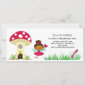 Woodland Fairy Birthday Party Invitations Kaart (Voorkant)