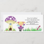 Woodland Fairy Birthday Party Invitations Kaart (Voorkant)