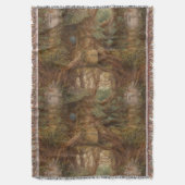 Woodland Fairy Door Deken (Voorkant Verticaal)