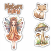Woodland Fairy Elements op maat gesneden vinyl Sti Sticker (Voorkant)