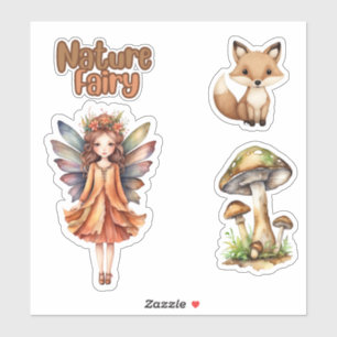 Woodland Fairy Elements op maat gesneden vinyl Sti Sticker