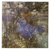  Woodland Fairy en Sprites 6" Tile Tegeltje (Voorkant)