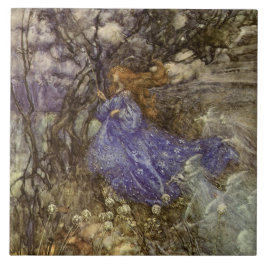  Woodland Fairy en Sprites 6" Tile Tegeltje