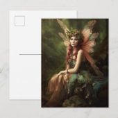 Woodland Fairy Fantasy Art Briefkaart (Voorkant / Achterkant)