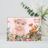 Woodland Fairy Foto Hartelijk dank Bedankkaart (Staand voorkant)