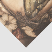  Woodland Fairy met Rozen Decoupage Tissuepapier (Detail)