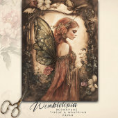 Woodland Fairy met Rozen Decoupage Tissuepapier