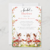 Woodland Fairy Mushroom Enchanted Vrijgezellenfees Kaart (Voorkant)