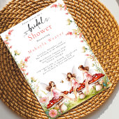 Woodland Fairy Mushroom Enchanted Vrijgezellenfees Kaart