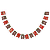 Woodland Fairy Mushroom Polka Dot Happy Birthday Vlaggetjes (Alle)