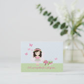 Woodland Fairy Princess Contactkaartje (Staand voorkant)