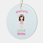 Woodland Fairy Prinses Kleine Zuster Keramisch Ornament (Links)