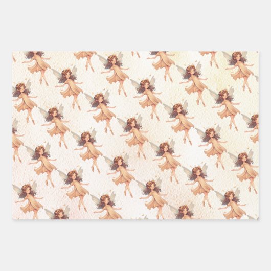 Woodland Fairy Prinses Toadstool Inpakpapier Vel (Voorkant)