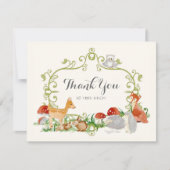 Woodland Fairy Tale Baby shower Dank u wel Bedankkaart (Voorkant)