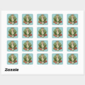 Woodland Fairy Vierkante Sticker (Vel)
